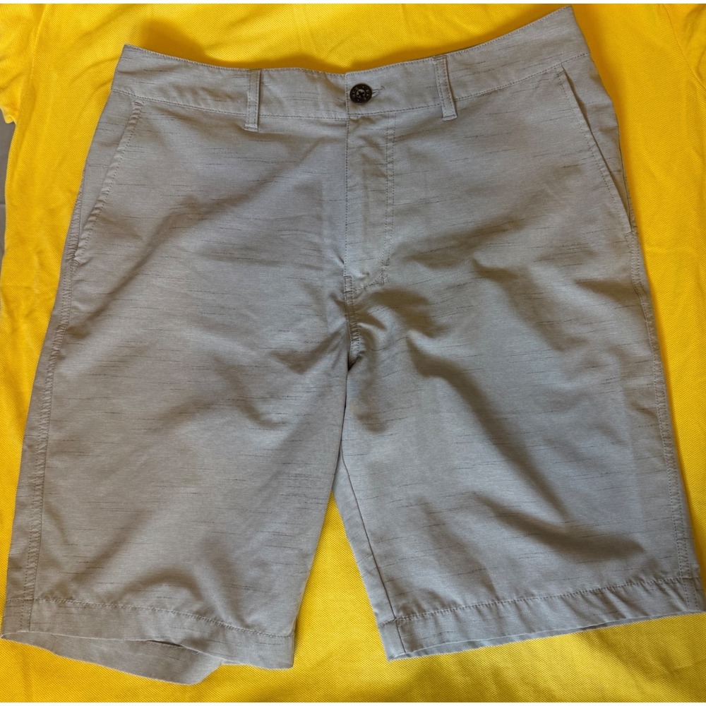 BKE Hybrid Shorts Mens 32 Grey Standard Fit Stretch Quick Dry 21L